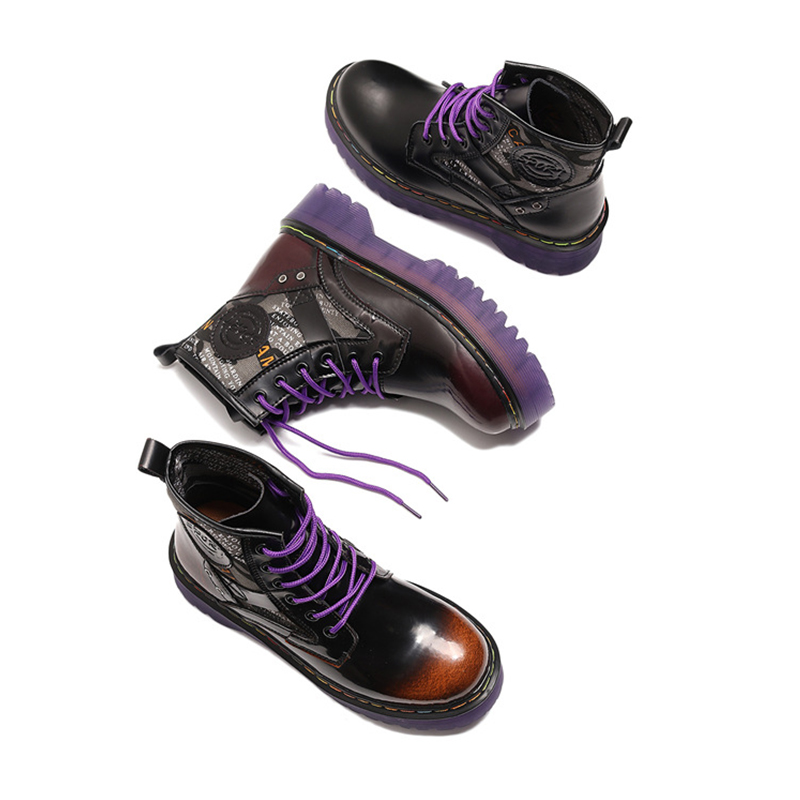 Dr martens platform boots Jadaon 1460 purple sole in lace up  (17)